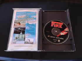 ~OBO~ BLACK FIRE - REGISTRATION CARD!!! OMG!!! - Sega Saturn - VGC