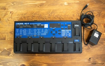BOSS ME-8 Multi Effects Guitar Pedal Tested Working w/ Adapter from Japan