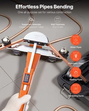 VEVOR Tubing Bender Kit, 1/4 to 7/8 Inch, Compact Ratcheting Tube Pipe Bender, R