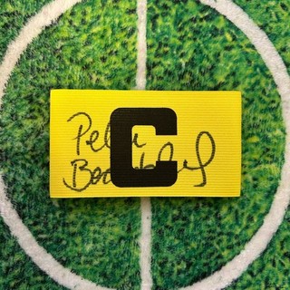 Peter Beardsley Of England Liverpool & Newcastle Signed Captain Armband wCOA