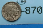 1920-D 5C INDIAN HEAD BUFFALO NICKEL EARLY US TYPE COIN RAW-870