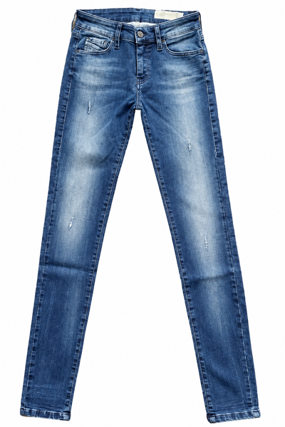 Diesel Slandy Damen Jeans W25 L32 Blau Super Slim Skinny Regular Waist 084IY-image