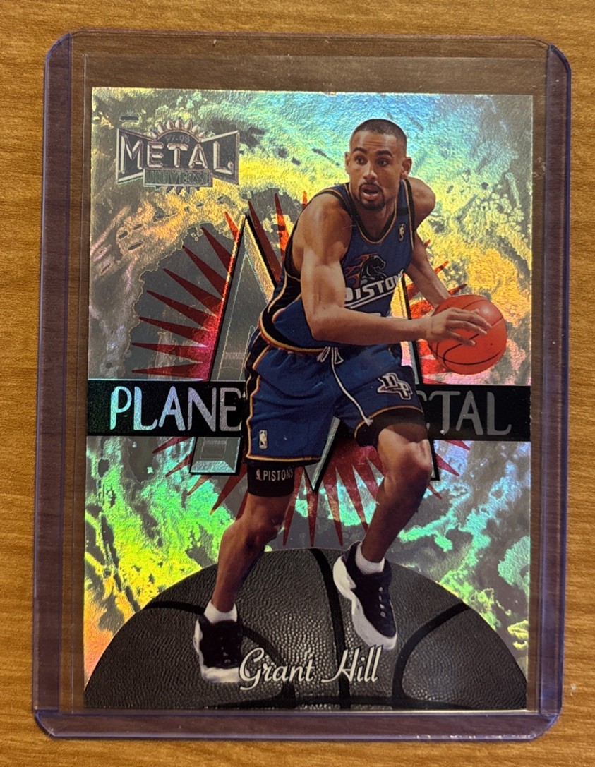 1997-98 Metal Universe PLANET METAL #11 OF 15 PM Grant Hill Pistons NM Gradeable