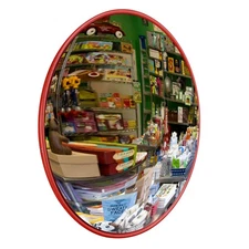 18" Convex PC Mirror Wide Angle Blind Spot Road Corner Store Security Wall Mount