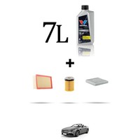Hoffcar Servicekit 3 Filter Und 7L ÖL FüR Mercedes Klasse SLC (R172) 300 180K