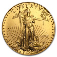 1995 1 oz American Gold Eagle BU 4765.65 per troy oz