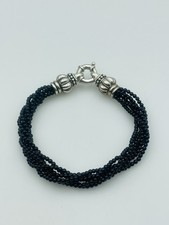 Lagos Caviar Sterling Silver Black Beaded Bracelet