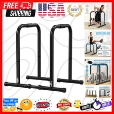 Dip Station Functional Heavy Duty Dip Stands Fitness Workout Dip bar Station ...