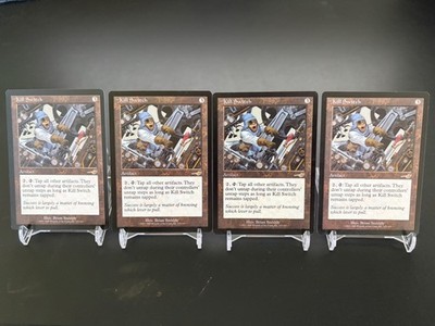 MTG 4x Kill Switch Nemesis Rare Artifact EX/LP Playset Magic the Gathering