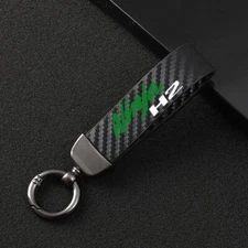 Carbon Fiber Motorcycle Keyrings Keychain For KAWASAKI NINJA H2 SX 2018-2021
