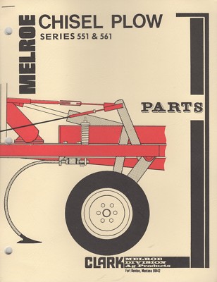 7-1977 MELROE CHISEL PLOW 551 & 561 PARTS MANUAL 6619438 (728) | eBay