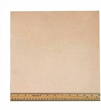 3/4 oz vegetable  COW Leather Natural Top grain Toling 12''x 12''