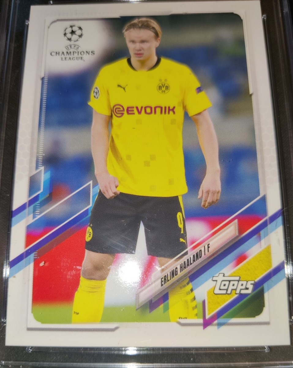 2020 topps uefa cl Haaland RCカード psa10 2020-21 Topps UEFA