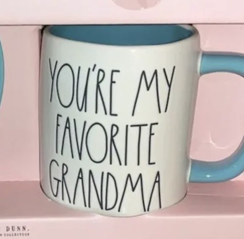 Rae Dunn YOU’RE MY FAVORITE GRANDMA Set - Mug, Plate NIB - Picture 2 of 3