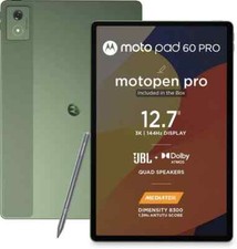 MOTOROLA Pad 60 Pro (Green 12GB RAM 256 GB )12.7" Wi-Fi Only Gaming Tablet .