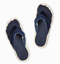 Men's Olukai Kukulu Trench Blue Flip Flop Comfort Sandal US Sizes 7-16 NEW
