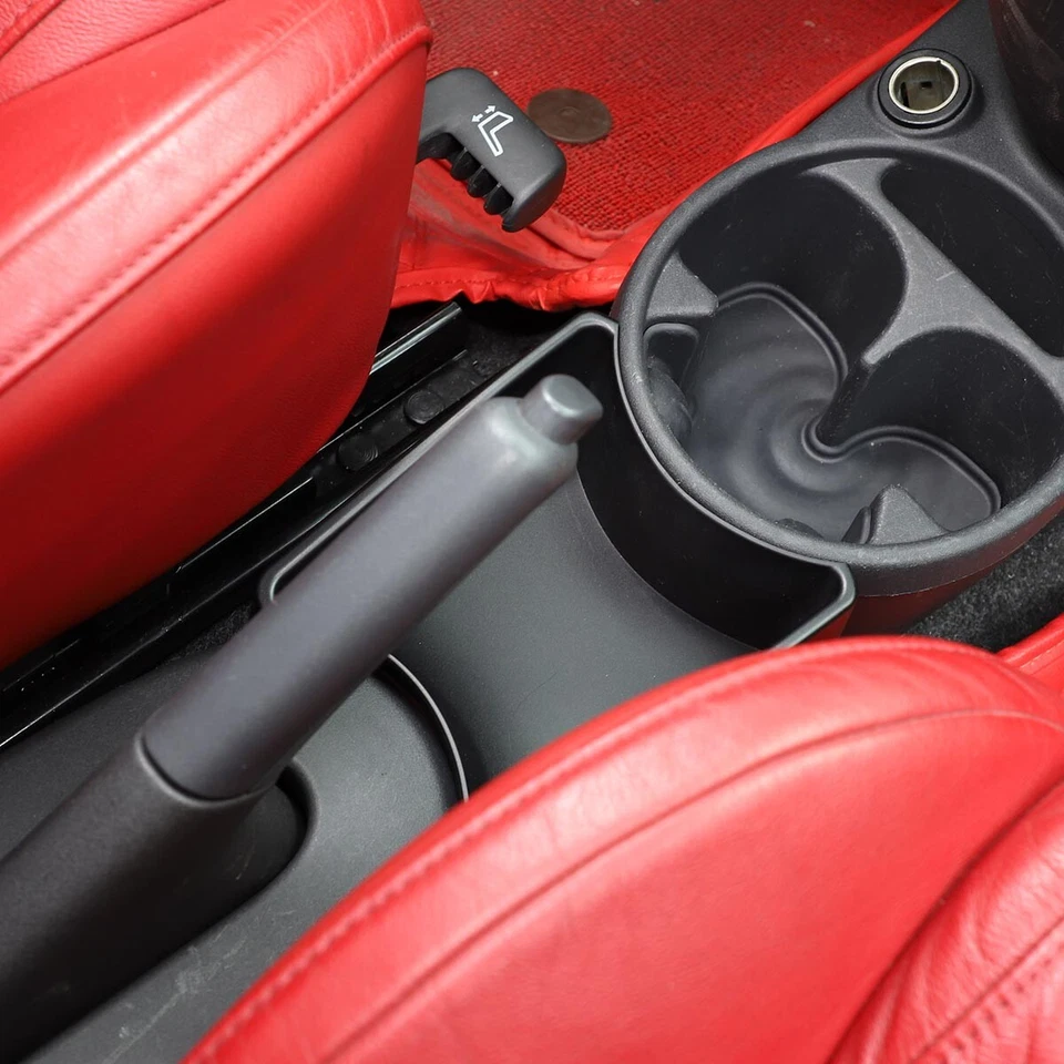 Car Interior Accessories Handbrake Front Storage Box ABS For Fiat 500 2011-2015 - Image 3 of 4