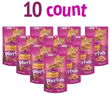 Purina Friskies Playfuls With Salmon and Shrimp Flavor Cat Treats - (Pack of 10)