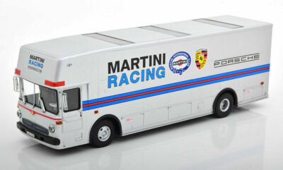 Schuco 1966 Mercedes Benz O317 Porsche race transporter 1:43 LE