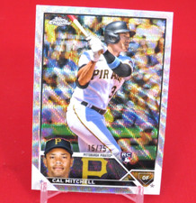 Cal Mitchell BLUE WAVE REFRACTOR /75 Rookie RC 2023 Topps Chrome