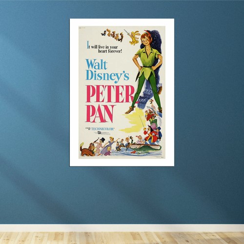 Walt Disney Peter Pan 1953 Poster Arte Murale Stampa - Picture 6 of 12
