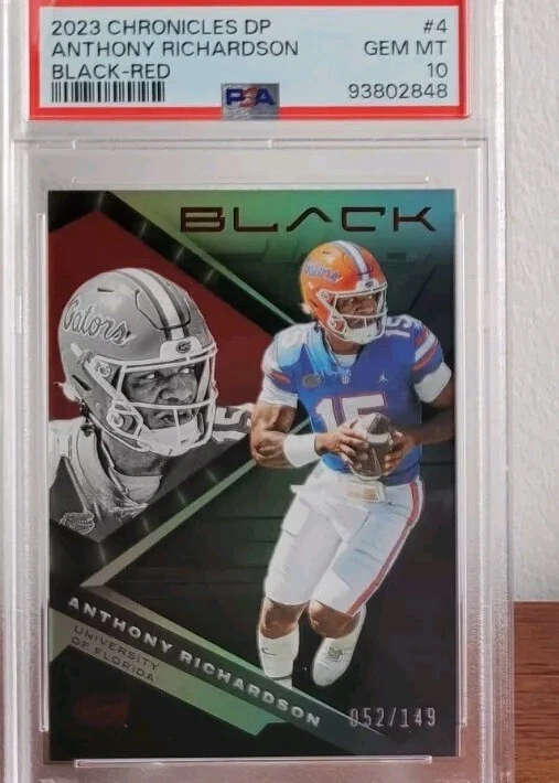 Anthony Richardson Panini Chronicles Draft Picks Black #4 Red