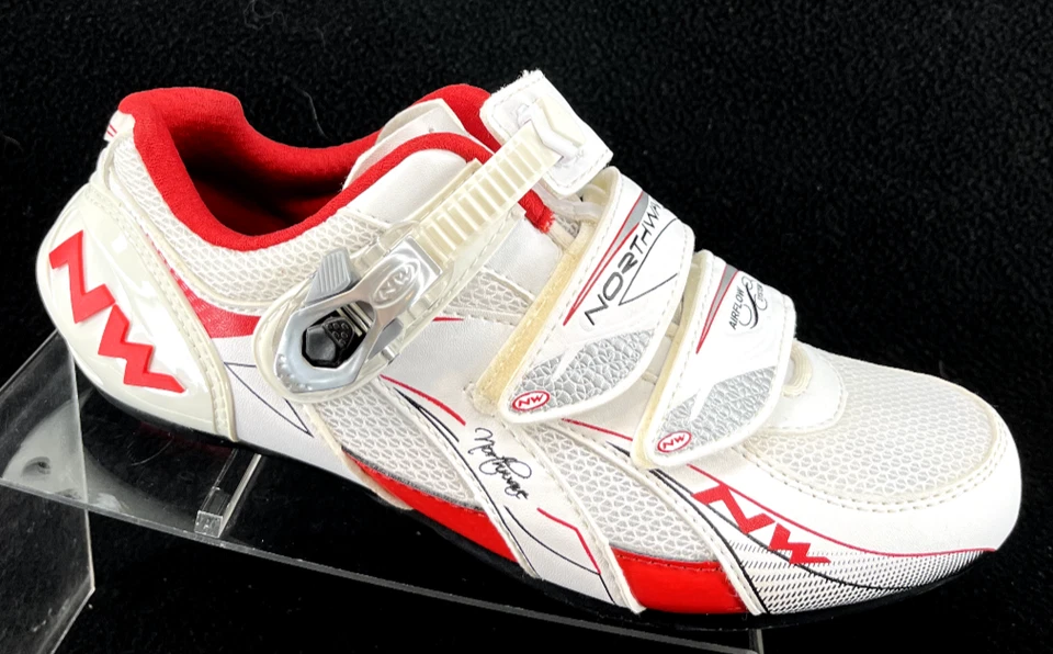 NUEVO Northwave NW Passion Airflow System Blanco Rojo Carretera Ciclismo Zapatos Para Mujer 7.5 Foto 2 de 4