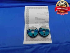 CERTIFIED 3/4 48 UNS 2A THREAD RING GAGES .75 GO NO GO P.D.'S = .7356 & .7325