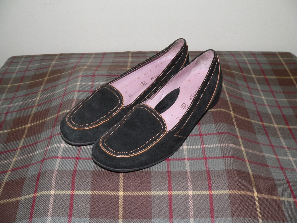Stonefly Brown Suede w/Leather Trim Casual Loafers, Size 40  display picture 1