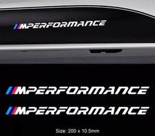 2 x M Sport PERFORMANCE SIDE SKIRT VINYL STICKERS DECAL STRIPES FITS: BMW