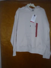Member's Mark Women's Relaxed Fit Fleece Hoodie - Size X-Large - Ivory NWT