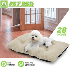 Rectangle Pet Cat Bed Self Warming Winter Plush Cushion Sleeping Bed Ultra Soft