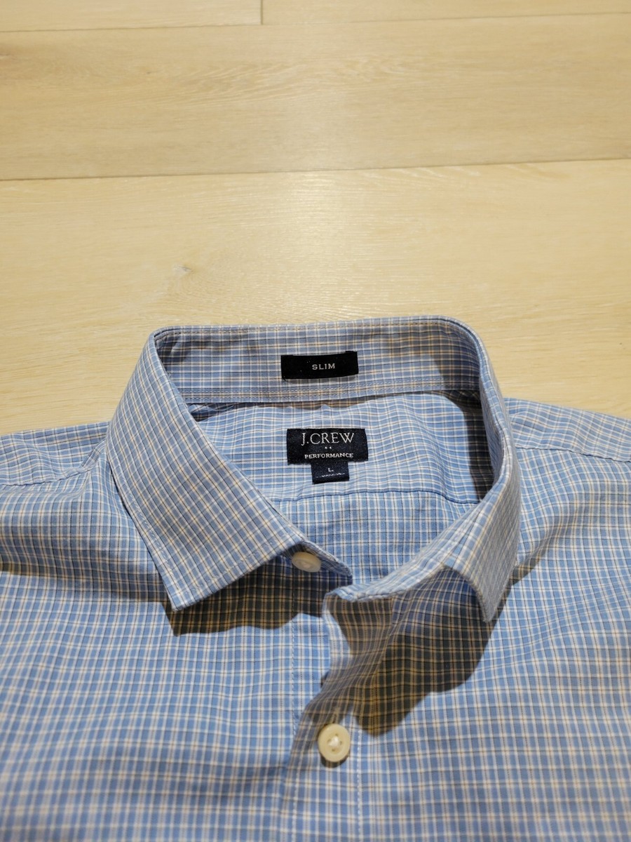 j crew performance dress shirt Men's Tailored Performance Dress Shirt (White, Size 15H/33) J.Crew Factory