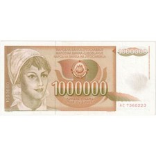 [#249150] Yugoslavia, 1,000,000 Dinara, 1989-11-01, UNC