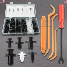 100 Pcs Fender Liner Fastener Rivet Push Clips Retainer 6 Size Universal for Car