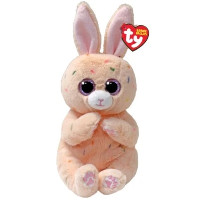 TY BEANIE BOO´S Ty Beanie Bellies /Babies Hase Osterhase @ Peaches @ 15 cm Edition Ostern 2024