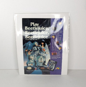 1991 Beetlejuice Nintendo NES Vintage Print Ad/Poster Authentic Video Game Art