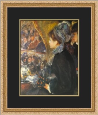 Pierre-Auguste Renoir Her First Evening Custom Framed Print
