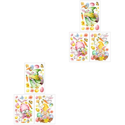  6 Sheets Stickers for Stained Glass Window Easter Sticker Narrow Fitting - Picture 1 of 12