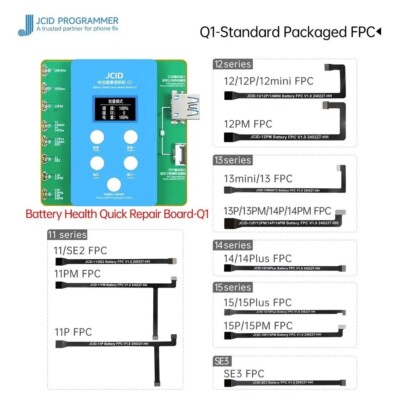 JCID JC Q1 Apple iPhone 15/14/13/12/11/Pro/Max/mini Programmierer Akku Reparatur