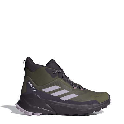Adidas Terrex Womens Trailmaker 2.0 Mid Gore-Tex Hiking Shoes Olive Strata / Sil