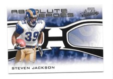 2006 ABSOLUTE FOOTBALL #AH-21 STEVEN JACKSON 175/250 ABSOLUTE HEROES INSERT,RAMS