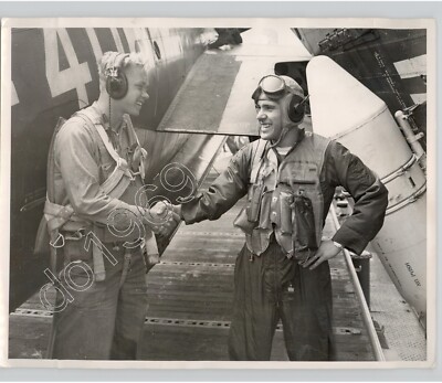 NAVY Midshipman NF Lattin PILOT HM Buerckholtz CARRIER USS