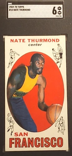 1969 TOPPS #10 NATE THURMOND SGC 6 EX NM HOF RC ROOKIE