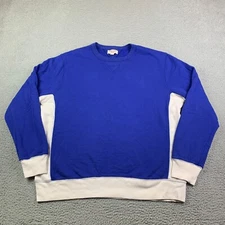 Wallace & Barnes Sweatshirt Men’s XL Blue Pullover Crew V-Stitch Long Sleeve
