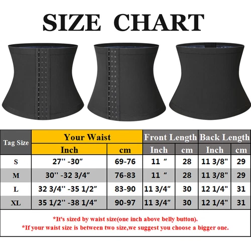 Men's Waist Trainer Sauna Sweat Band Slimming Belt Heat Trapping Workout Trimmer - Picture 2 of 25