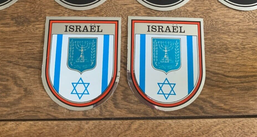8 Car Badge Sticker Israel Jugoslavija Griechenland Col Mitchell Paige - Picture 2 of 5