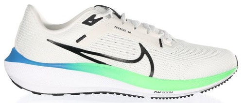 Size 10 M - Nike Men\'s Air Zoom Pegasus 40 Shoes White Black Green DV3853-006 Nike Mens Pegasus 40 Running Shoes – ShopCGX main image 3