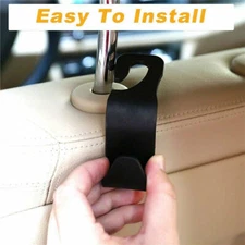 4Pcs Car Seat Back Headrest Hooks Hanger Holder Hook for Bag Purse Cloth Grocery