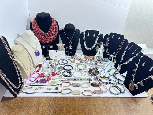 Estate Sale Of Vintage Costume Jewelry. All Wearable Jewelry